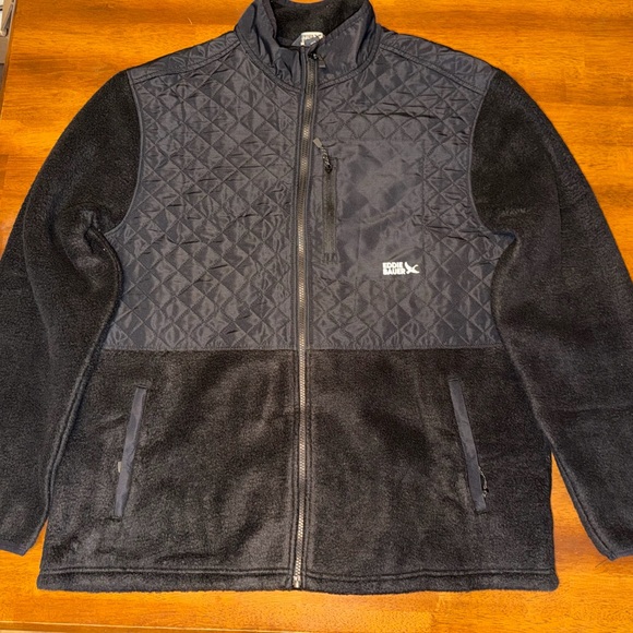 Eddie Bauer Men's Black Fleece Performance Jacket Size Large Full Zip - Picture 2 of 13